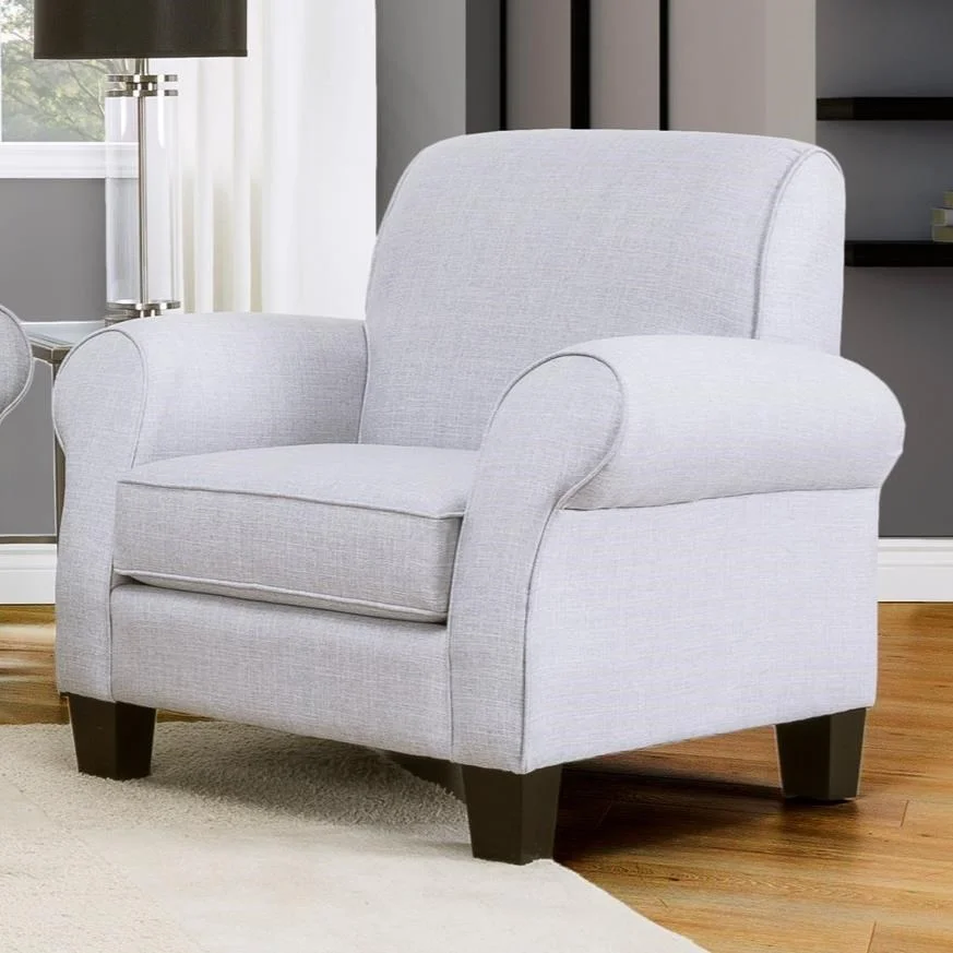 DecorRest 2025 2025 CHAIR Casual Upholstered Chair with Rolled Arms